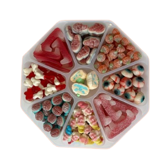 halloween sweet platter - 9 sections