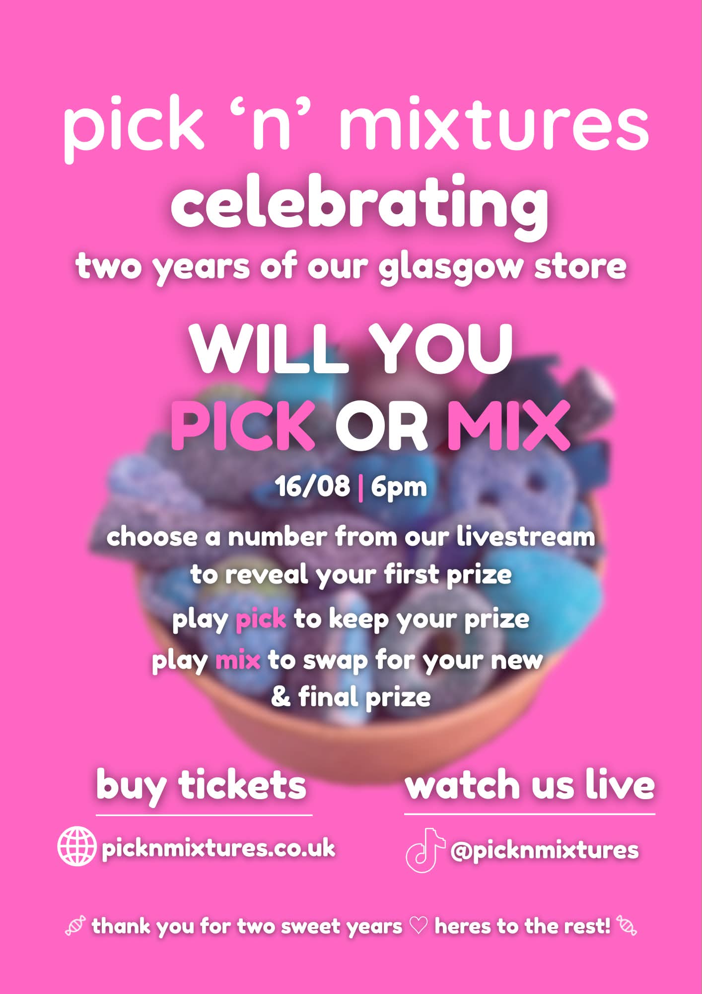 PICK OR MIX - LIVE GAMES NIGHT