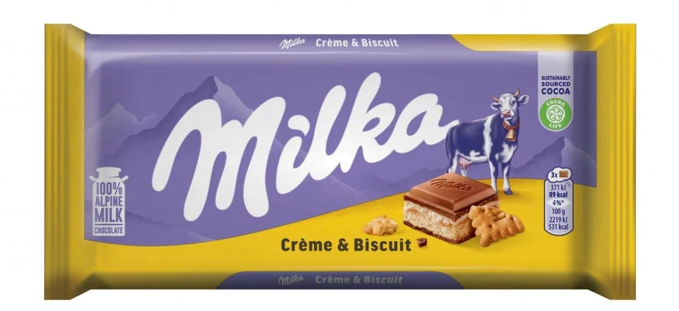 milka cream & biscuit