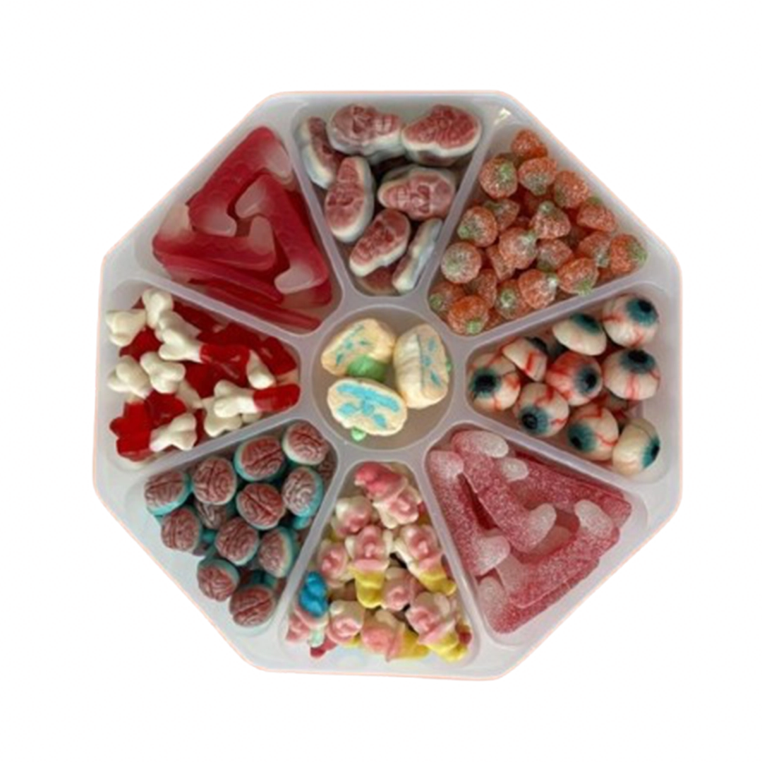 halloween sweet platter - 9 sections