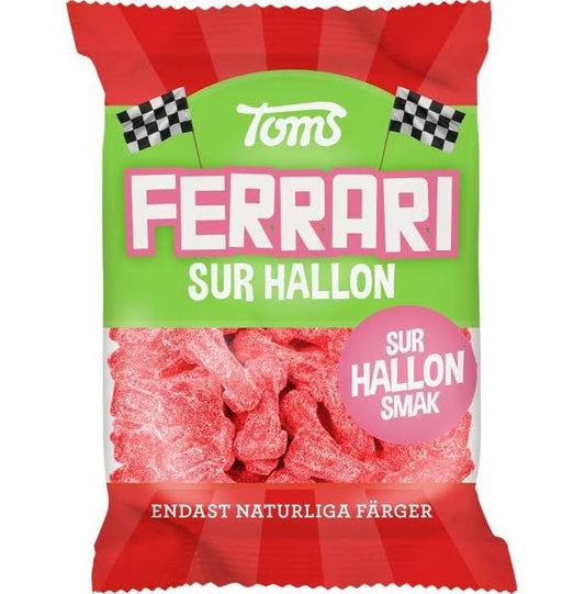 toms ferrari sour raspberry bag 120g